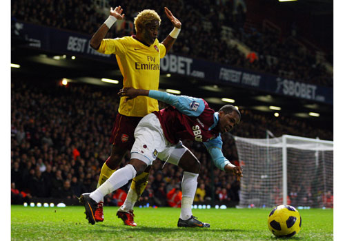 15 January 2011, West Ham 0 - 3 Arsenal